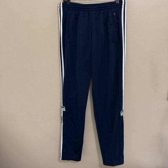Adidas Adibreak Breakaway Snap Button Sides Track Pants Mens Navy IM8220 NEW - Picture 13 of 16